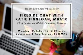 Fireside chat with Duke Alumna Katie Finnegan, MBA&amp;#39;10. October 15